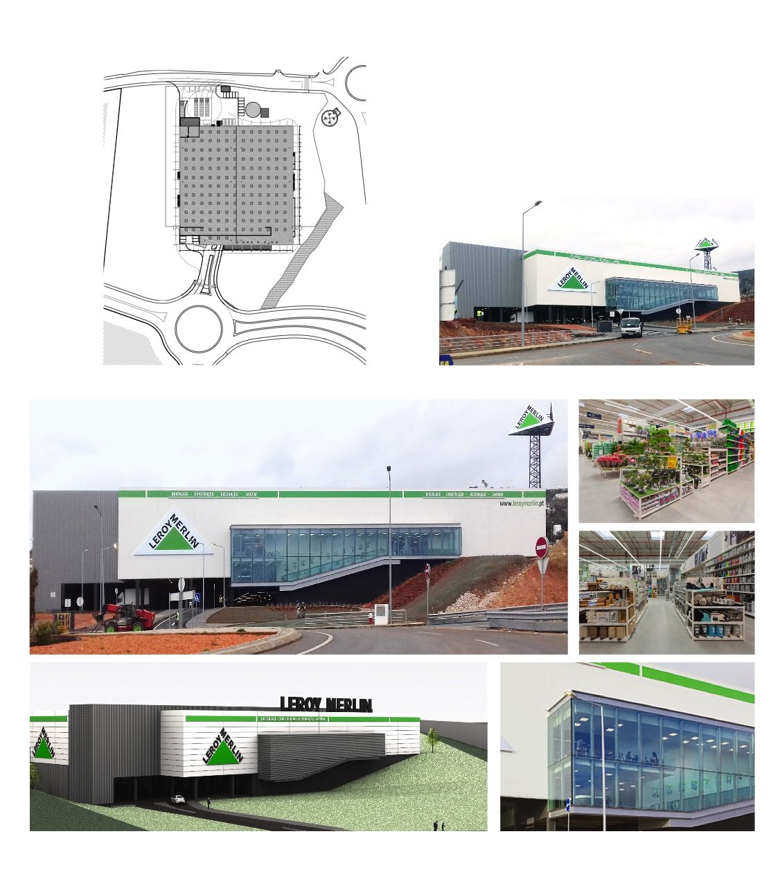 Leroy Merlin Store, Loulé – Brimogal Sociedade Imobiliária S.A. – 23906 sq m of gross building area and 415 parking spaces on a plot of 22906 sq m.