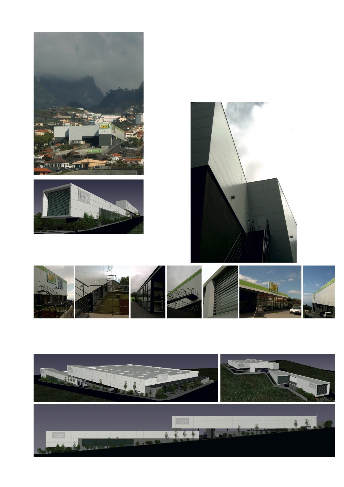 Loja AKI Funchal, Madeira - Brimogal, Sociedade Imobiliária S.A. - 16.200 m2 de construção e 410 lugares de estacionamento em parcela de 9.660 m2.