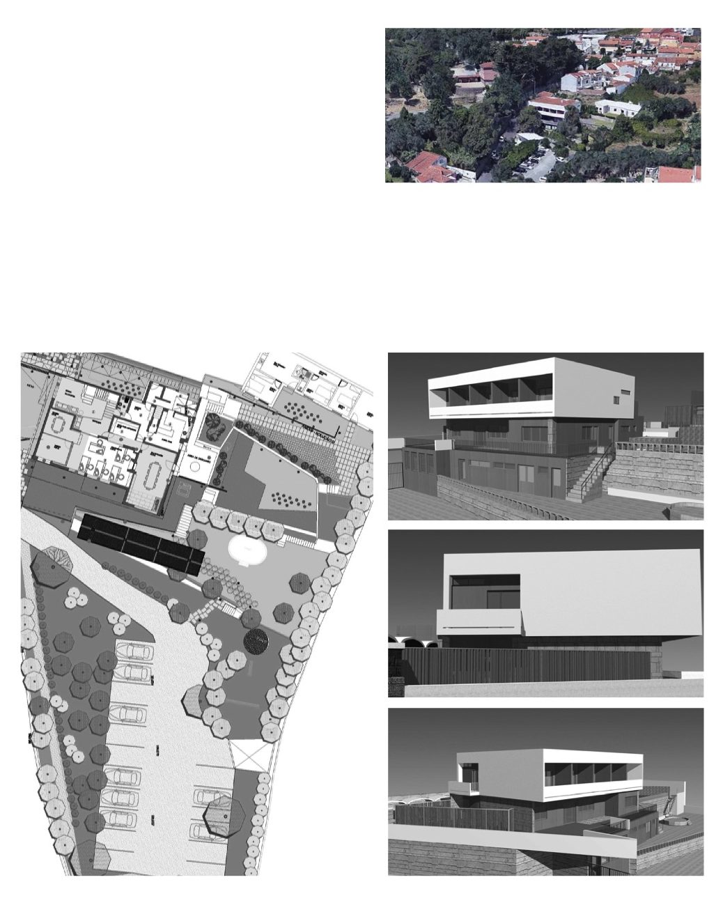 Remodelação e requalificação de uma moradia unifamiliar para escritórios e arranjos exteriores, A-da-Beja - DDN Imobiliário – 450 m2 de área bruta de construção em parcela de 2.318 m2.