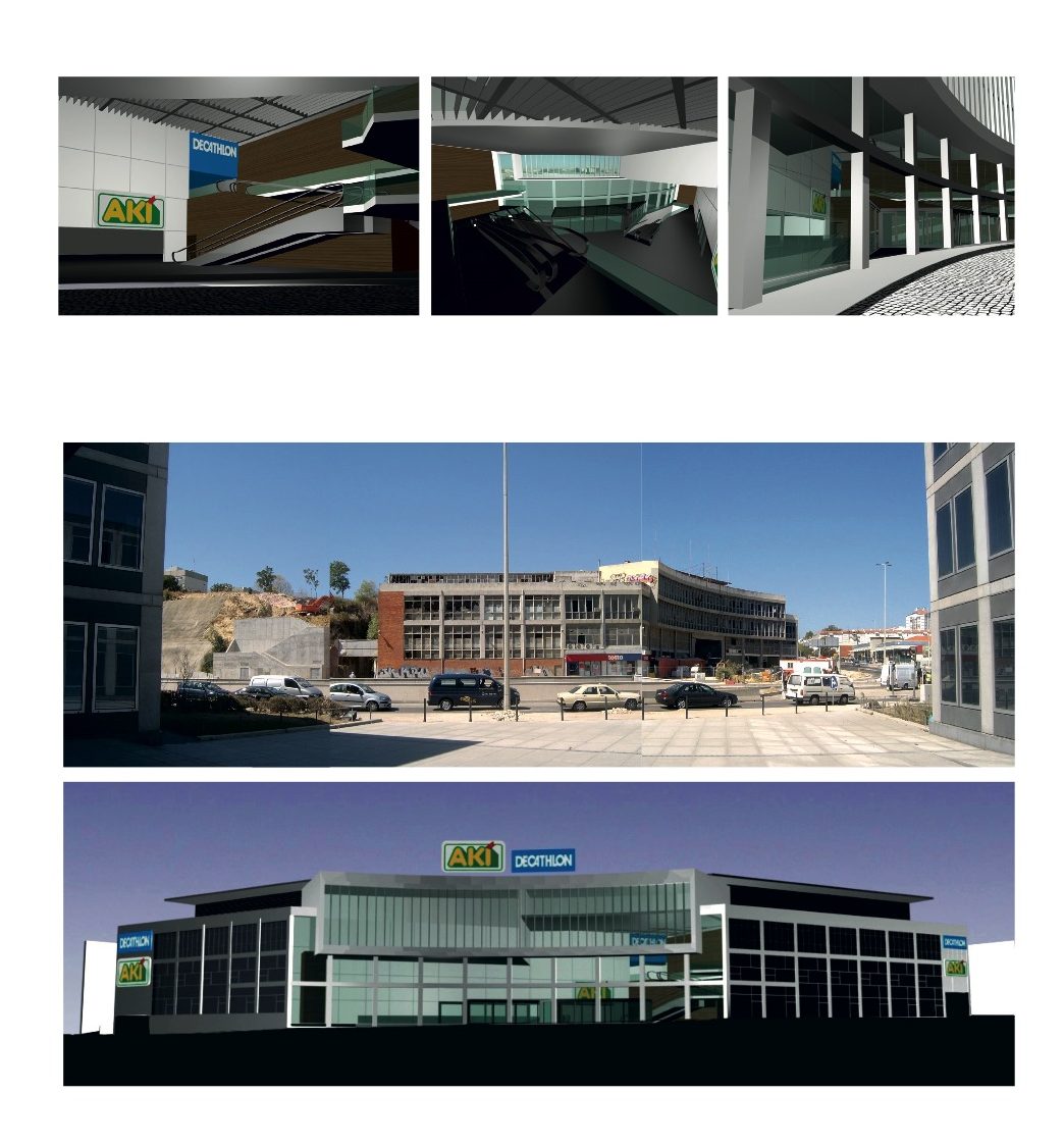 Study for the conversion of the Batista Russo Building into two commercial units and offices - DDN, Gestão, Coordenação, Fiscalização - 39430 sq m of gross building area and 800 parking spaces on a plot of 8705 sq m.